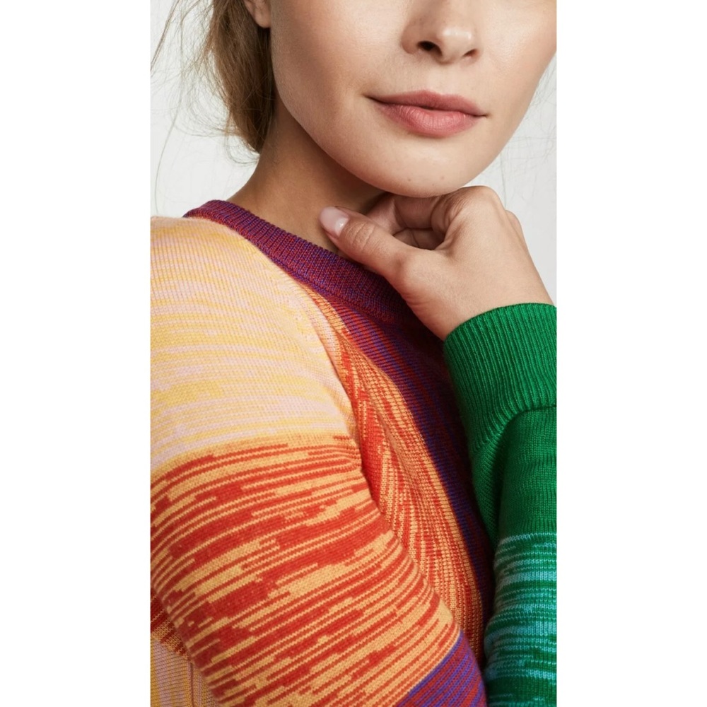 🎀SOLD🎀Alice + Olivia Connie Rainbow Knit Sweater - Picture 4 of 8